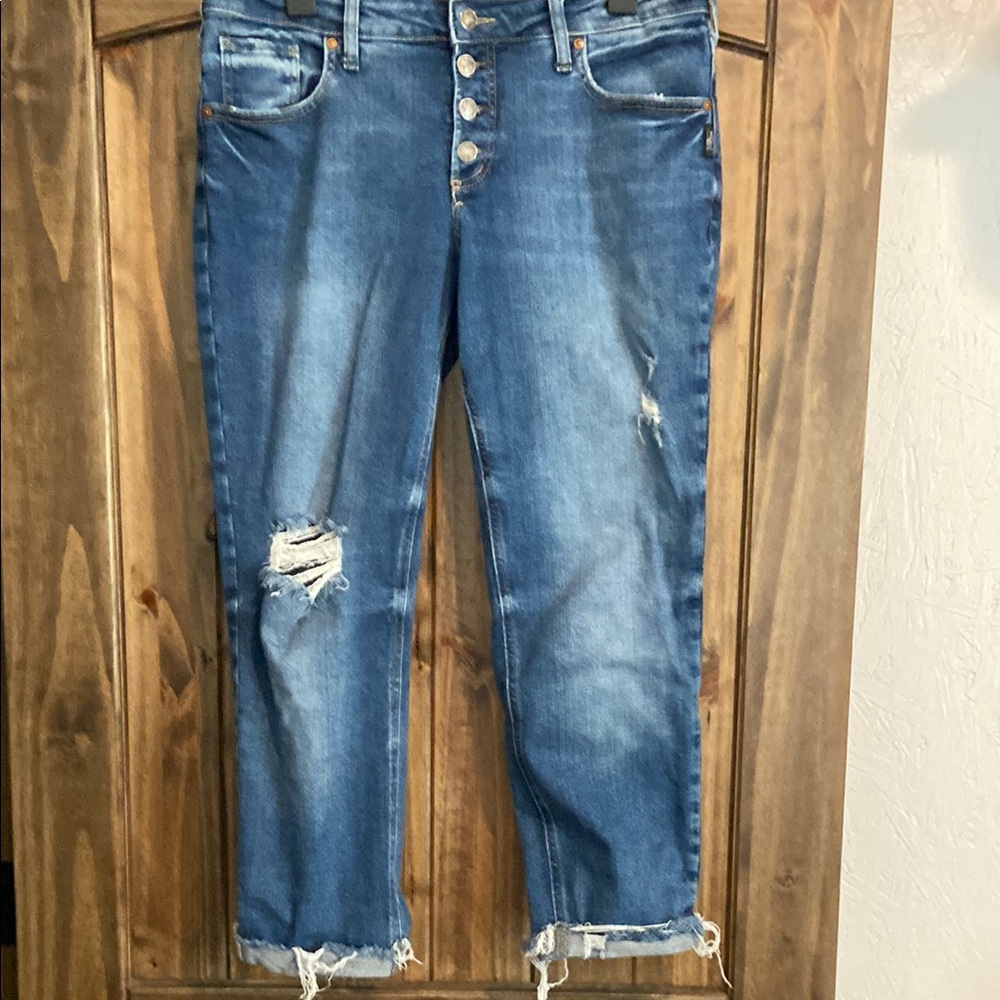 Silver Jeans Blue Ankle Cropped Denim